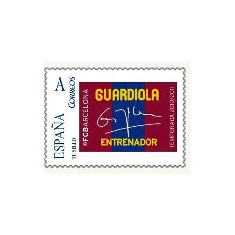 Colección Filatélica Oficial F.C. Barcelona. Pack nº10.Guardiola