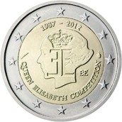 moneda conmemorativa 2 euros Belgica 2012.