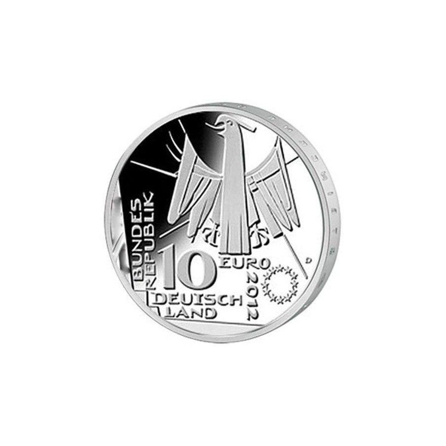 moneda Alemania 10 Euros 2012 D. Biblioteca Nacional.