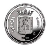 Moneda 2012 Capitales de provincia. Huelva. 5 euros. Plata.