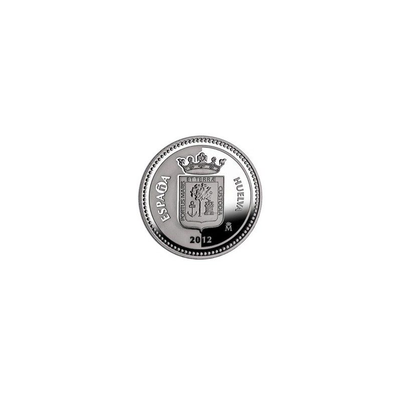 Moneda 2012 Capitales de provincia. Huelva. 5 euros. Plata.