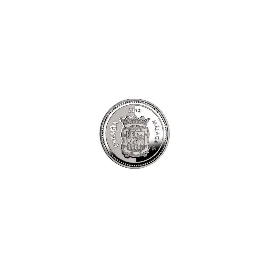 Moneda 2012 Capitales de provincia. Málaga. 5 euros. Plata.