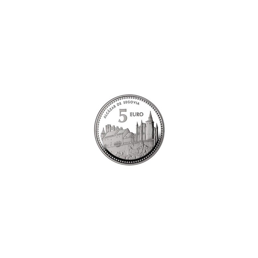 Moneda 2012 Capitales de provincia. Segovia. 5 euros. Plata.