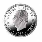 Moneda conmemorativa 30 euros 2013. 75º Aº de S. M. el Rey.Plata