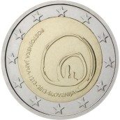 moneda conmemorativa 2 euros Eslovenia 2013.