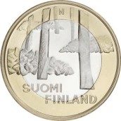 moneda Finlandia 5 Euros 2013 Sakatunka.