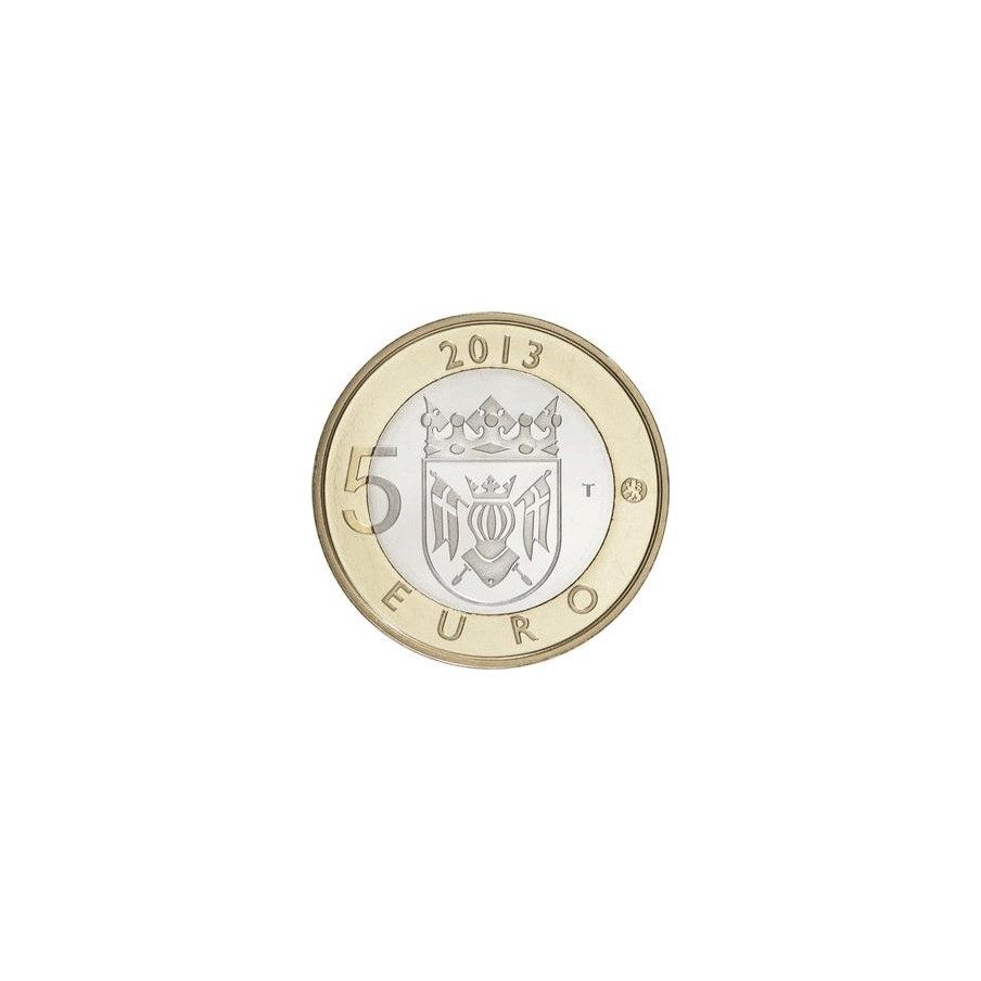 moneda Finlandia 5 Euros 2013 Finlandia Genuina.