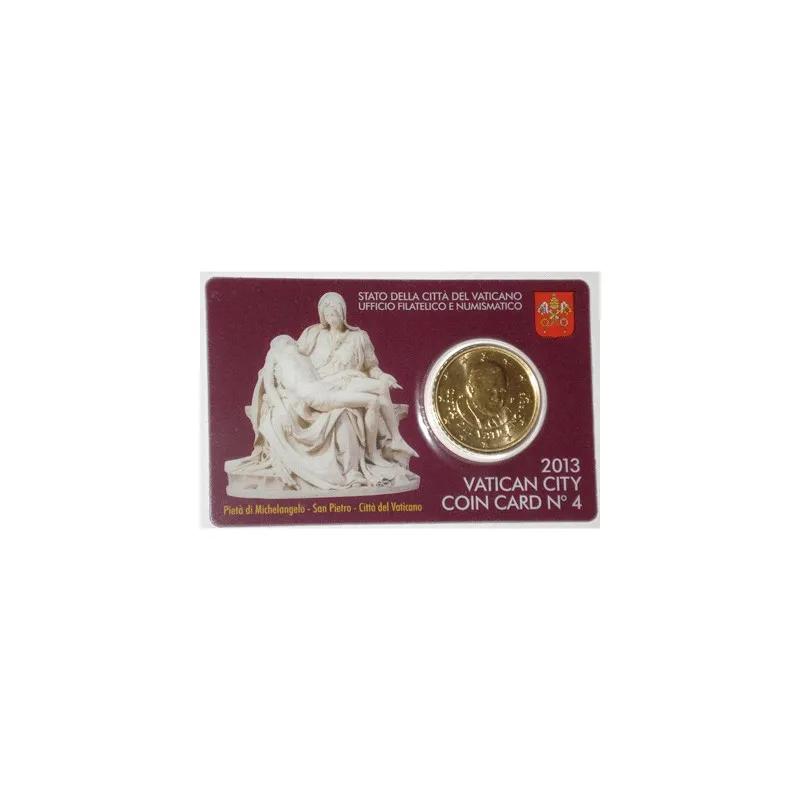 Cartera oficial euroset Vaticano 2013 (moneda 50cts.)