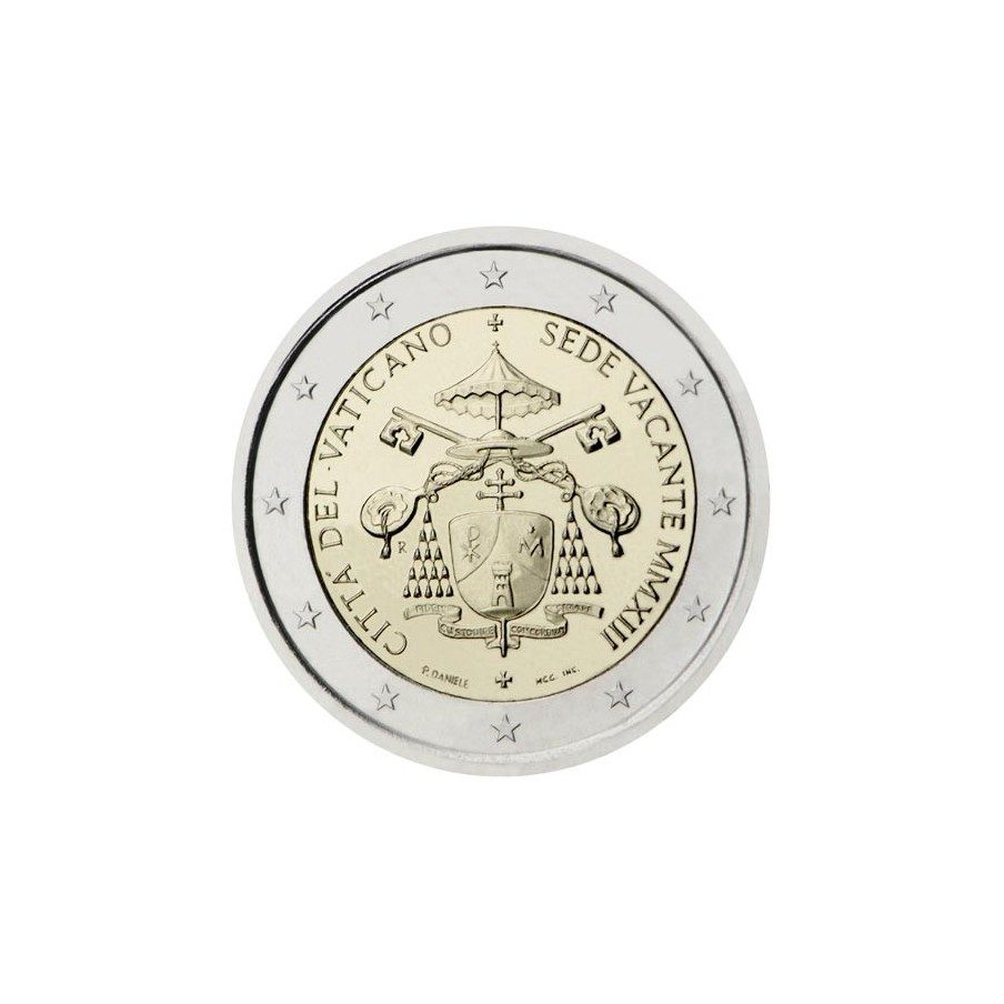 moneda conmemorativa 2 euros Vaticano 2013 Sede Vacante