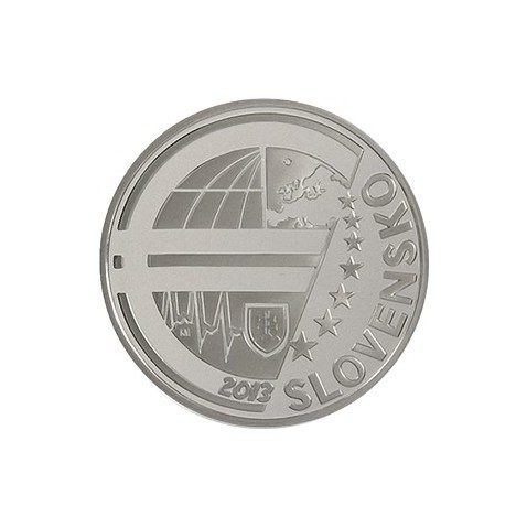 moneda Eslovaquia 10 Euros 2013. 20º Aniv. Banco Nacional.