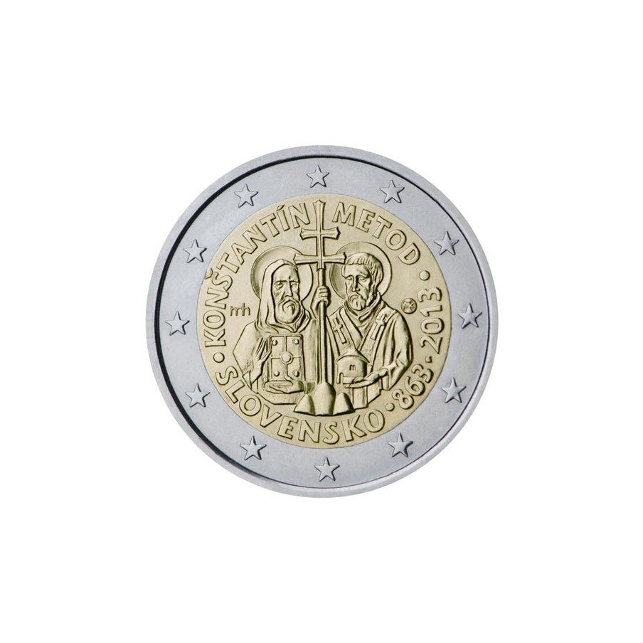 moneda conmemorativa 2 euros Eslovaquia 2013.