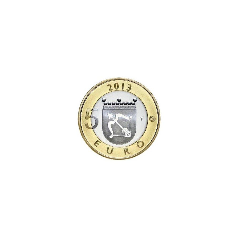 moneda Finlandia 5 Euros 2013 Savonia.