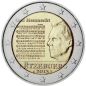 moneda conmemorativa 2 euros Luxemburgo 2013 Himno nacional