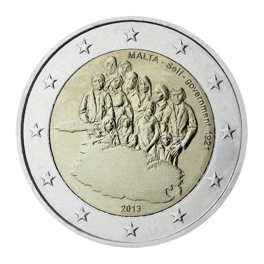 moneda conmemorativa 2 euros Malta 2013.