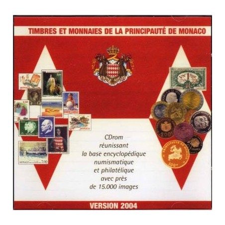Catálogo en CD Room sellos Mónaco. Edición 2004.