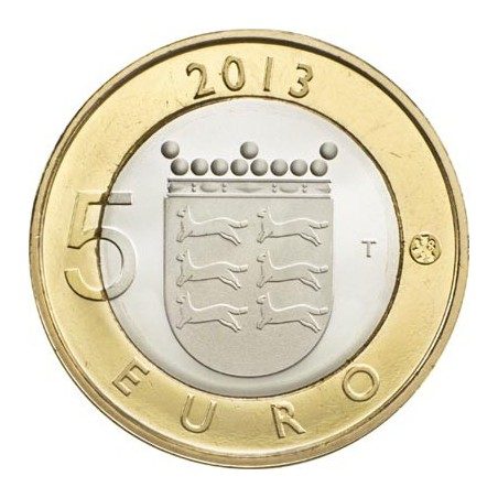 moneda Finlandia 5 Euros 2013 Ostrobothnia.