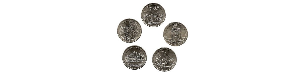 monedas cuarto de dolar 1/4 $