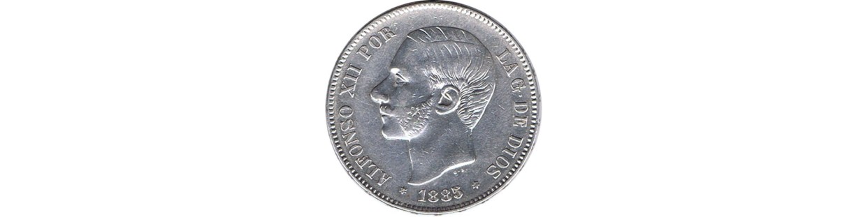 Monedas 5 Pesetas-Plata