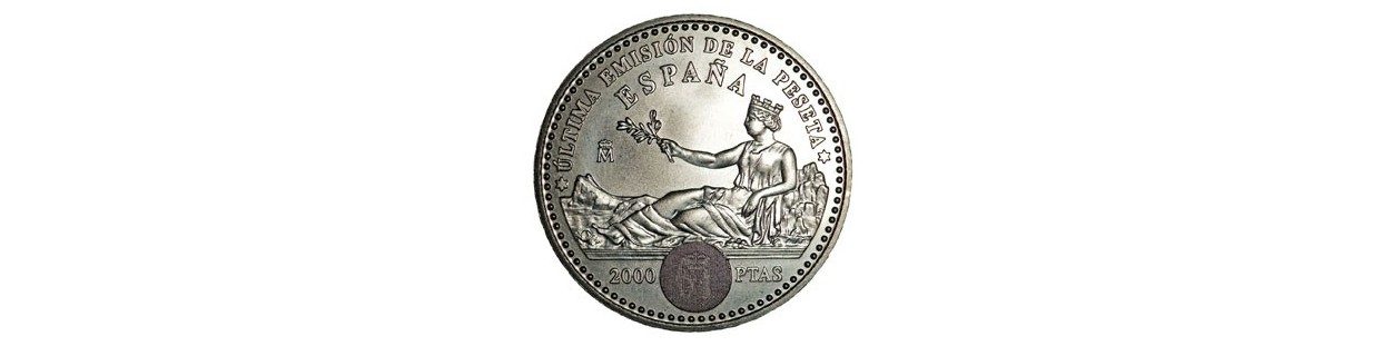 Monedas de 2000 pesetas en plata