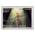 Hojas sellos Andorra Española