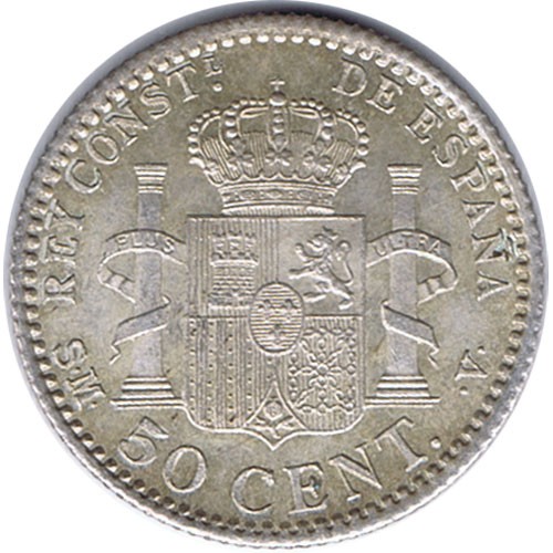 Monedas 50 céntimos-Plata